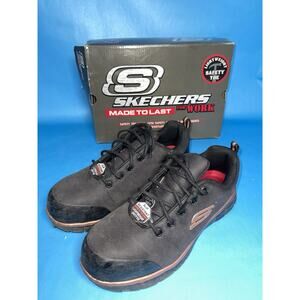 Skechers Work Slip Resistant Safety Toe Shoes Womens 9.5 Box